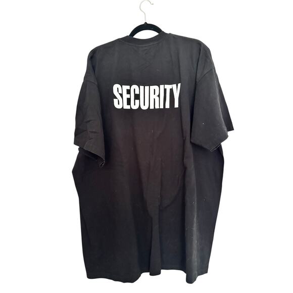 Security Shirt Workwear Pro 3XL Bouncer Event Staff Gag Funny Plus Black Tee - Picture 3 of 4